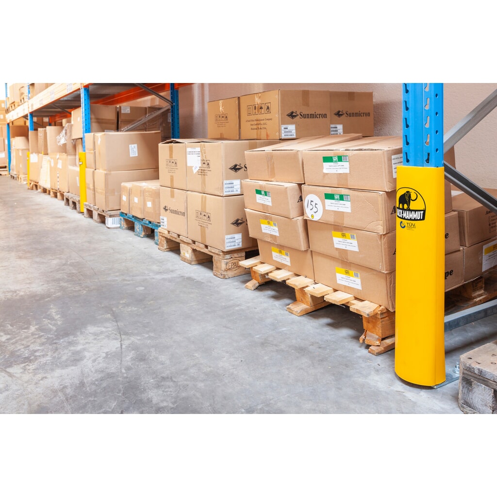 A.M.P.E.R.E. Ochrana proti nárazu pre regály Rack Mammut®, z plastu, signalizačná žltá farba, model S, vnútorné rozmery 600 x 70 – 89 mm Číslo obrázka výrobku 4: A.M.P.E.R.E. Ochrana proti nárazu pre regály Rack Mammut®, z plastu, signalizačná žltá farba, model S, vnútorné rozmery 600 x 70 – 89 mm