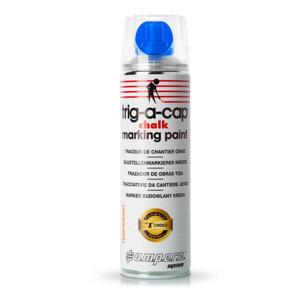 A.M.P.E.R.E. Krieda sprej trig-a-cap® krieda, 500 ml, 12 ks/balenie, modrá Obrázok výrobku: A.M.P.E.R.E. Krieda sprej trig-a-cap® krieda, 500 ml, 12 ks/balenie, modrá