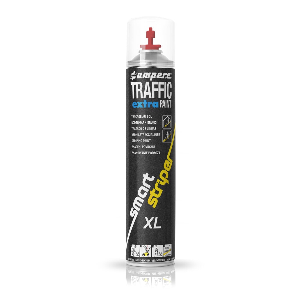 A.M.P.E.R.E. Farba na podlahové značenie TRAFFIC extra Paint® XL 0,75 l, červená Obrázok výrobku: A.M.P.E.R.E. Farba na podlahové značenie TRAFFIC extra Paint® XL 0,75 l, červená