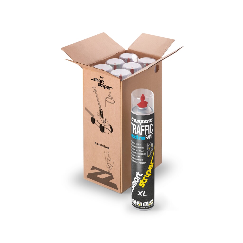 Číslo obrázka výrobku 6: A.M.P.E.R.E. Farba na podlahové značenie TRAFFIC extra Paint® XL 0,75 l, červená