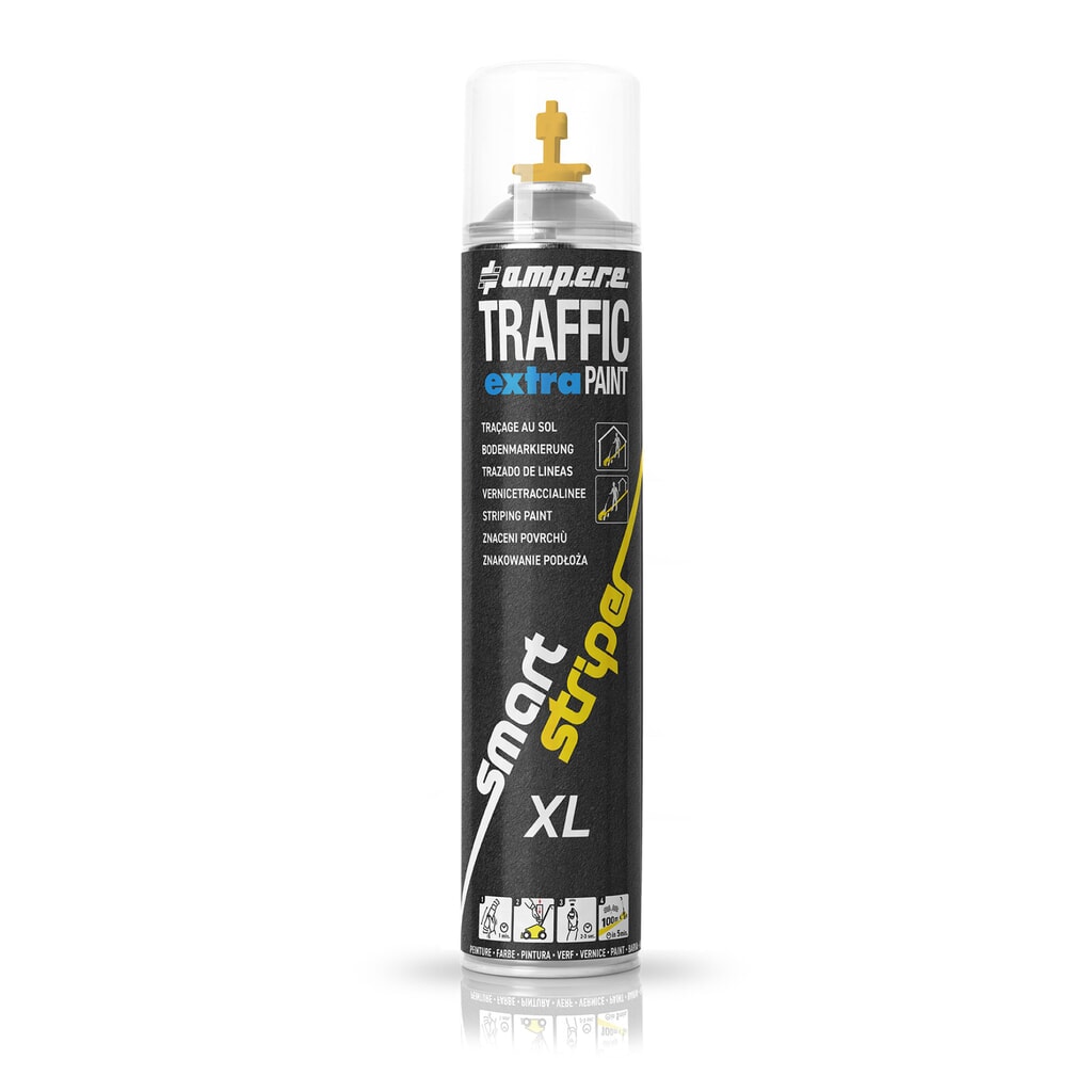 A.M.P.E.R.E. Farba na podlahové značenie TRAFFIC extra Paint® XL 0,75 l, oranžová Obrázok výrobku: A.M.P.E.R.E. Farba na podlahové značenie TRAFFIC extra Paint® XL 0,75 l, oranžová