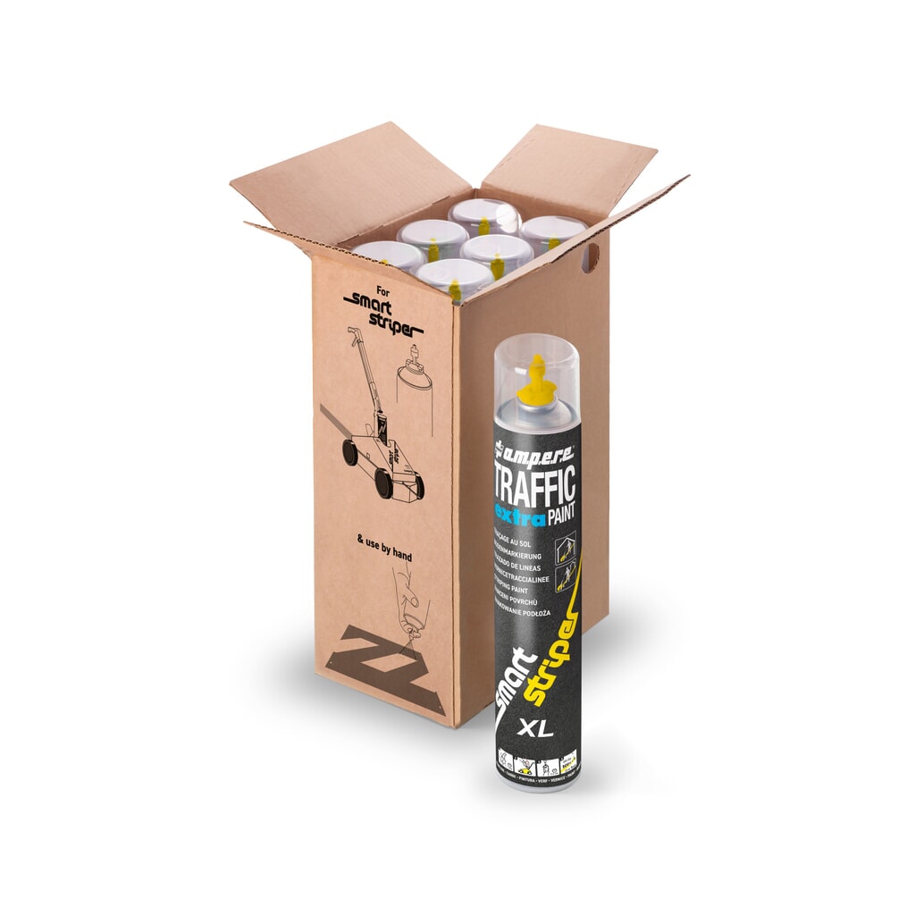 A.M.P.E.R.E. Farba na podlahové značenie TRAFFIC extra Paint® XL 0,75 l, oranžová Číslo obrázka výrobku 6: A.M.P.E.R.E. Farba na podlahové značenie TRAFFIC extra Paint® XL 0,75 l, oranžová