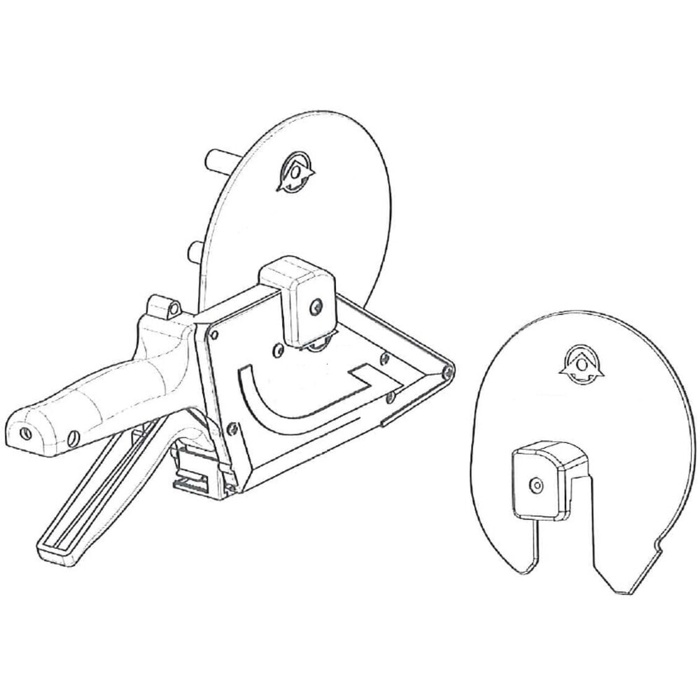 Adaptér pre 3" (76 mm) jadro pre ručné dávkovače etikiet TO 30, TO 60, TO 30 APF a TO 60 APF. Číslo obrázka výrobku 1: Adaptér pre 3" (76 mm) jadro pre ručné dávkovače etikiet TO 30, TO 60, TO 30 APF a TO 60 APF.