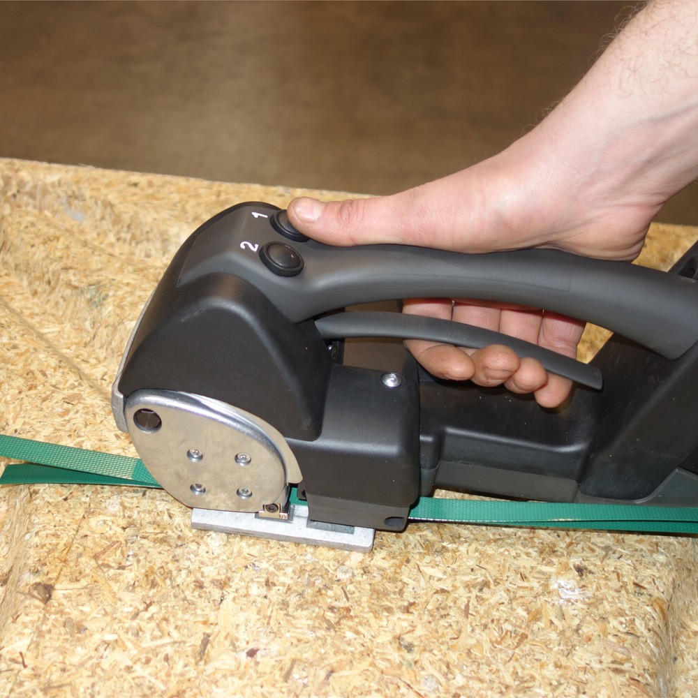 Číslo obrázka výrobku 1: Akumulátorový páskovací prístroj BW-03 Plus, plnoautomatický, na PP a PET pásku, šírka pásky 12 – 16 mm