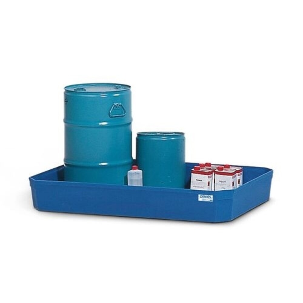 Číslo obrázka výrobku 1: Denios záchytná vaňa na malé obaly classic-line z PE, záchytný objem 130 l, bez mriežkovaného roštu