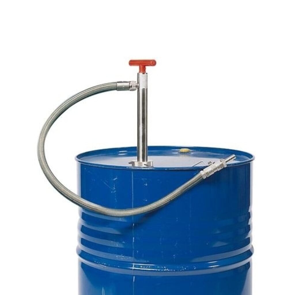 Denios sudové čerpadlo, nehrdzavejúca oceľ, elektricky vodivá PTFE hadica, hĺbka ponoru 570 mm Obrázok výrobku: Denios sudové čerpadlo, nehrdzavejúca oceľ, elektricky vodivá PTFE hadica, hĺbka ponoru 570 mm