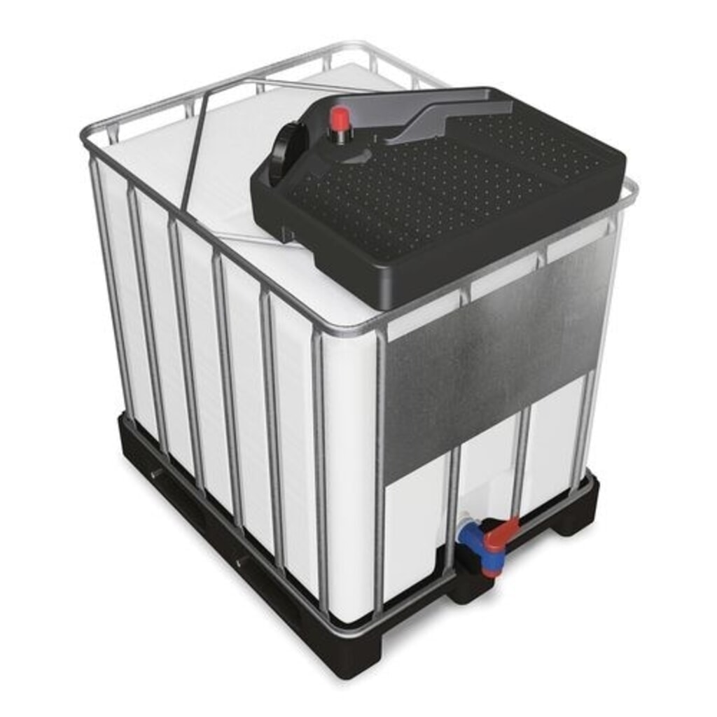 Obrázok výrobku: Denios sudový lievik na IBC FALCON z PE, 15 l, štvorcový, vypúšťací otvor Ø 145 mm