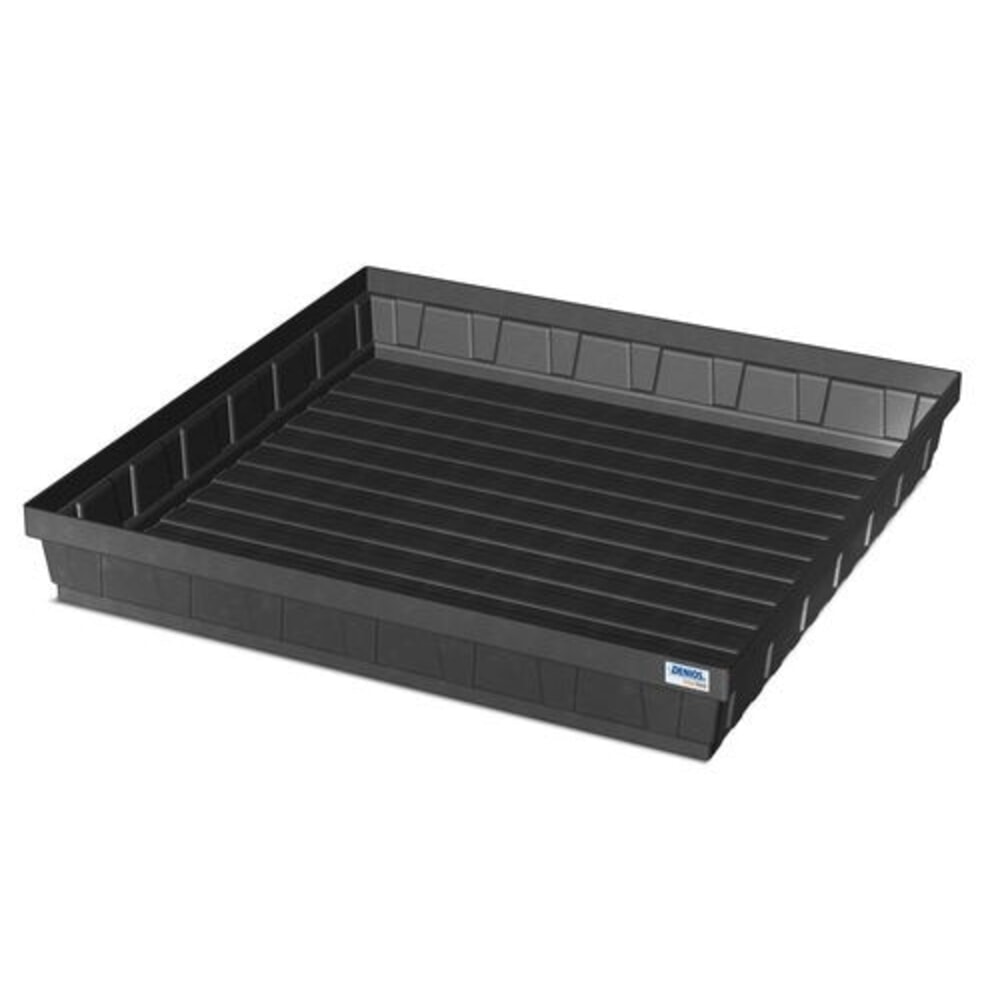 Číslo obrázka výrobku 1: Denios záchytná vaňa na malé obaly base-line z PE, výška 160 mm, bez odtoku, bez mriežkovaného roštu, záchytný objem 52 l