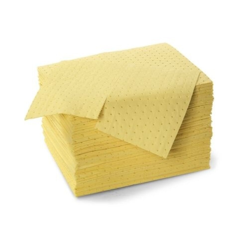 Číslo obrázka výrobku 1: Denios sorpčné rohože z netkanej textílie DENSORB Economy Triple, špeciálne, ľahké, 40 × 50 cm, 100 kusov