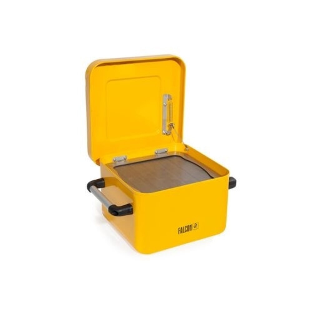 Číslo obrázka výrobku 1: Denios čistič drobných dielov FALCON vyrobený z ocele, uzemnenie, lakovaný, s ponorným sitkom, 10 l