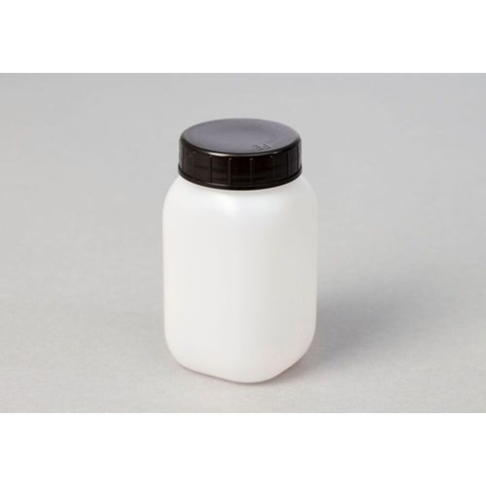 Číslo obrázka výrobku 1: Denios fľaše so širokým hrdlom z HDPE, štvorcové, priehľadné, 250 ml, 24 kusov