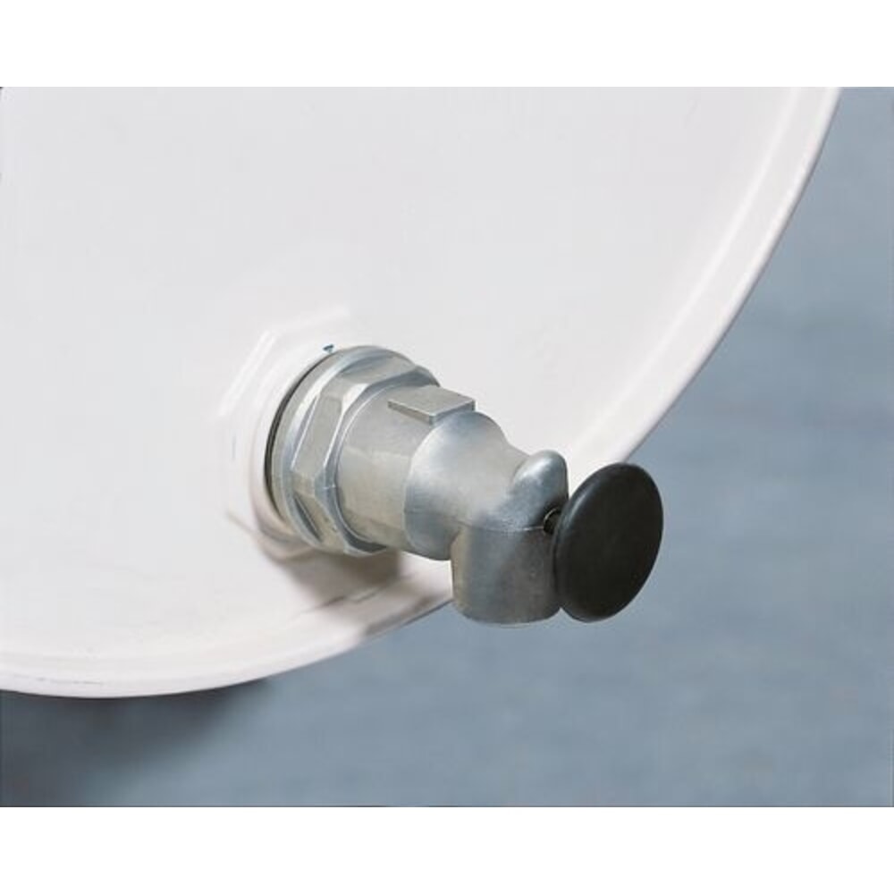 Číslo obrázka výrobku 2: Denios hliníkový výpustný kohútik, 2 palce, samouzatvárací