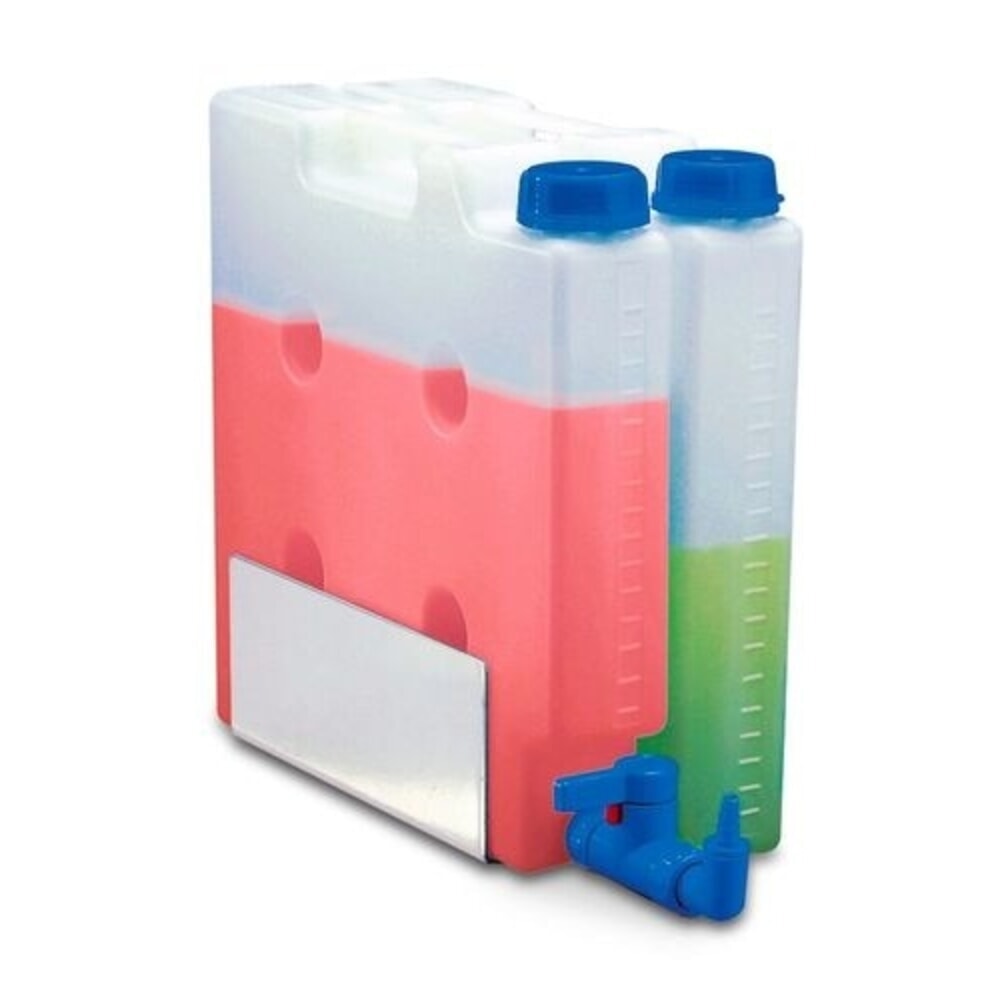 Číslo obrázka výrobku 2: Denios priestorovo úsporný kanister, vyrobený z priehľadného polypropylénu (PP), objem 5 l, bez závitového výlevku