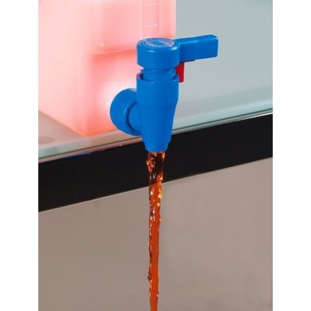 Číslo obrázka výrobku 2: Vypúšťací kohútik DENIOS pre priestorovo úsporné a weithalskanister, krátky