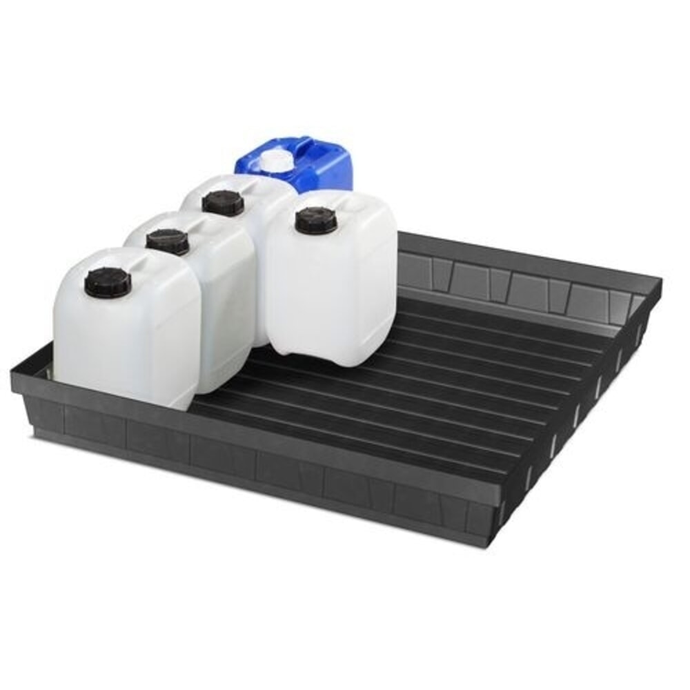 Číslo obrázka výrobku 2: Denios záchytná vaňa na malé obaly base-line z PE, výška 160 mm, bez odtoku, bez mriežkovaného roštu, záchytný objem 52 l