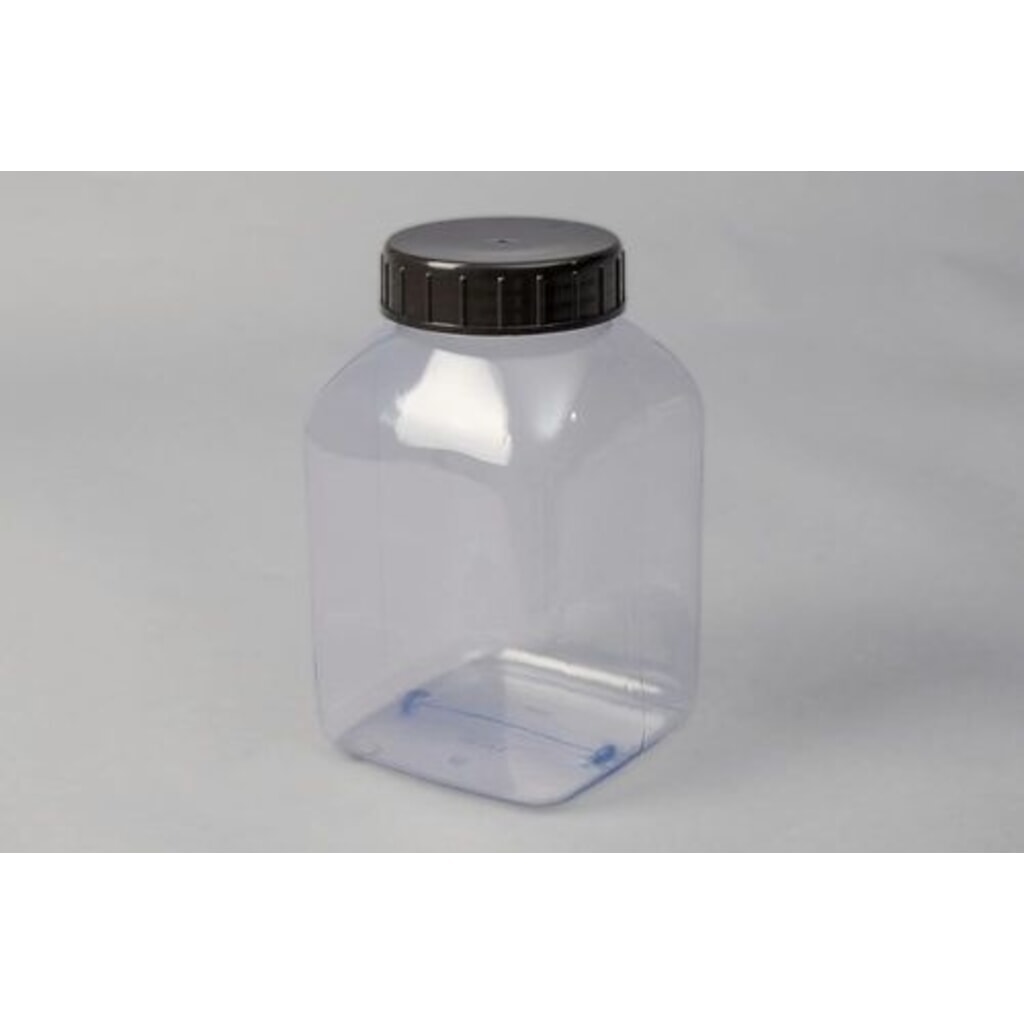 Denios fľaše so širokým hrdlom z PVC, štvorcové, priehľadné, 2000 ml, 6 kusov Číslo obrázka výrobku 2: Denios fľaše so širokým hrdlom z PVC, štvorcové, priehľadné, 2000 ml, 6 kusov