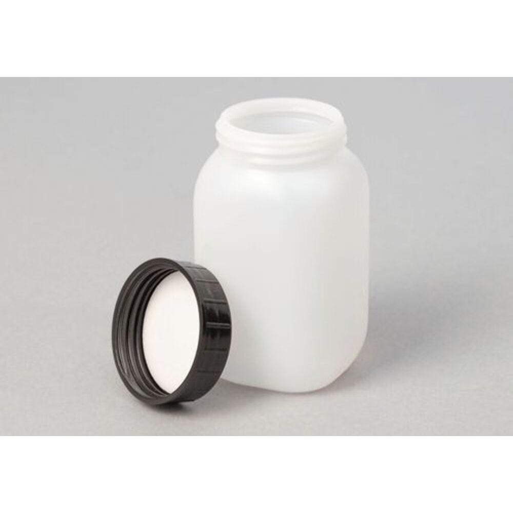 Číslo obrázka výrobku 2: Denios fľaše so širokým hrdlom z HDPE, štvorcové, priehľadné, 250 ml, 24 kusov