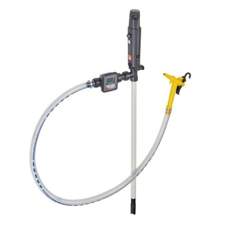 Číslo obrázka výrobku 3: Denios sudové čerpadlo na batérie z polypropylénu, hadica 1,5 m, výdajný ventil, 75 W, hĺbka ponoru 500 mm