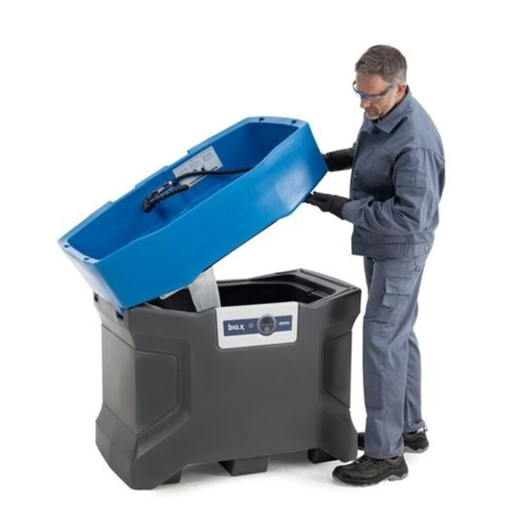 Číslo obrázka výrobku 3: Denios stroj na čistenie komponentov na biologické a bezrozpúšťadlové čistenie bio.x C100, úžitková plocha š × h 970 × 600 mm