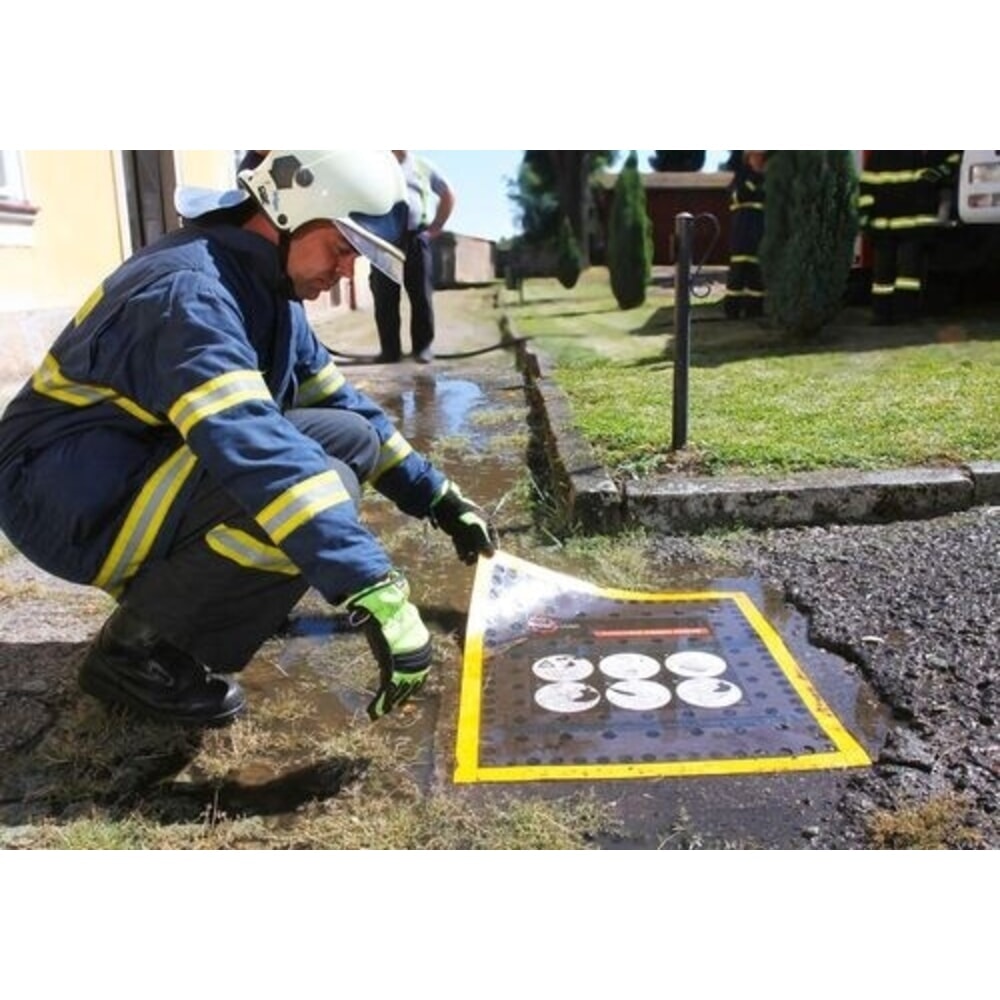 Číslo obrázka výrobku 4: Denios kanálová ochrana – skladací kryt pre horizontálne a vertikálne odtoky