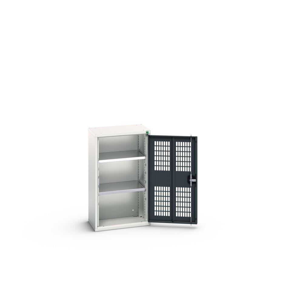 Číslo obrázka výrobku 3: Skriňa s krídlovými dverami bott verso s vetraním, s 2 policami, š × h × v: 525 × 350 × 900 mm