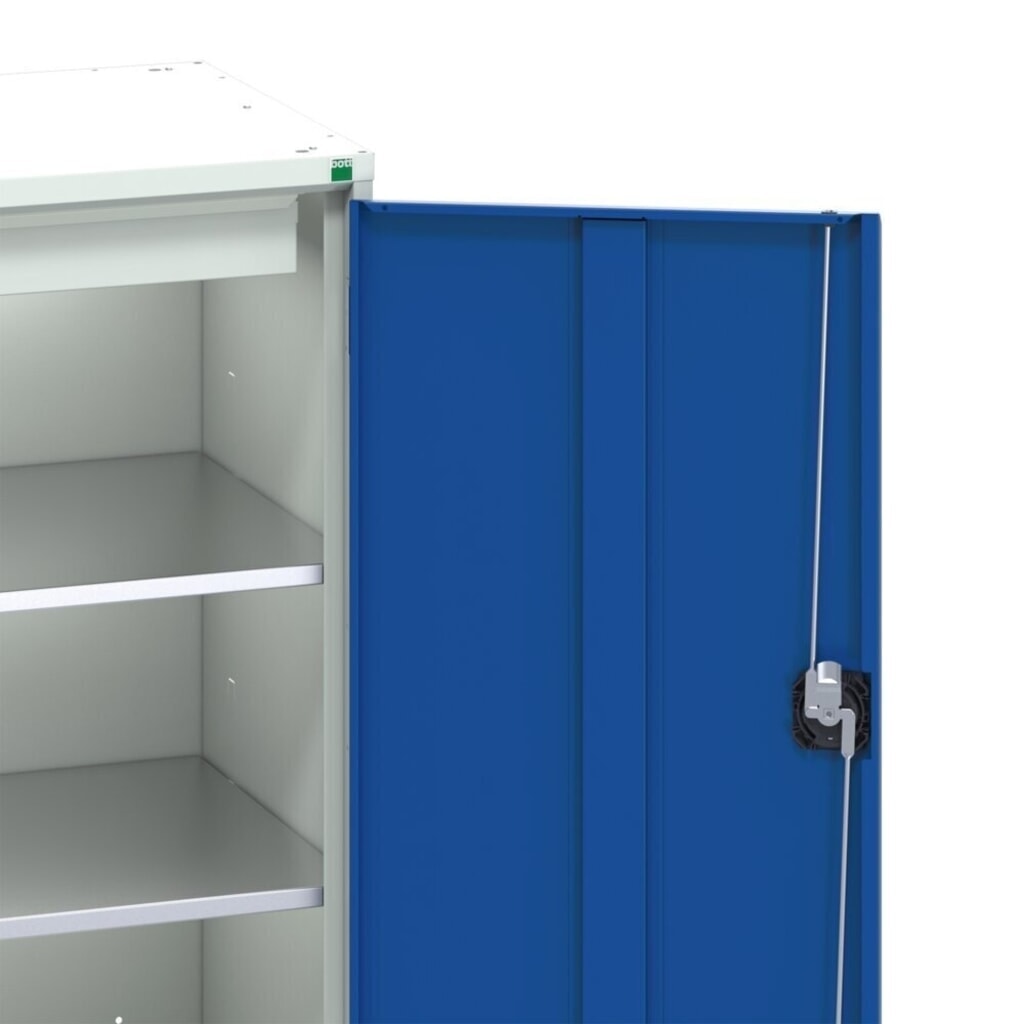 Pult bott verso Economy s hladkou zadnou stenou, s 2 policami, 1 zásuvkou, š × h × v: 1 050 × 550 × 2 000 mm Číslo obrázka výrobku 3: Pult bott verso Economy s hladkou zadnou stenou, s 2 policami, 1 zásuvkou, š × h × v: 1 050 × 550 × 2 000 mm