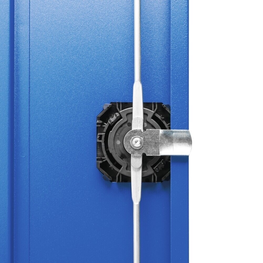 Číslo obrázka výrobku 6: Skriňa na zásobníky bott verso, so 3 policami a 12 prehľadnými skladovacími boxami, š × h × v: 1 050 × 550 × 1 000 mm