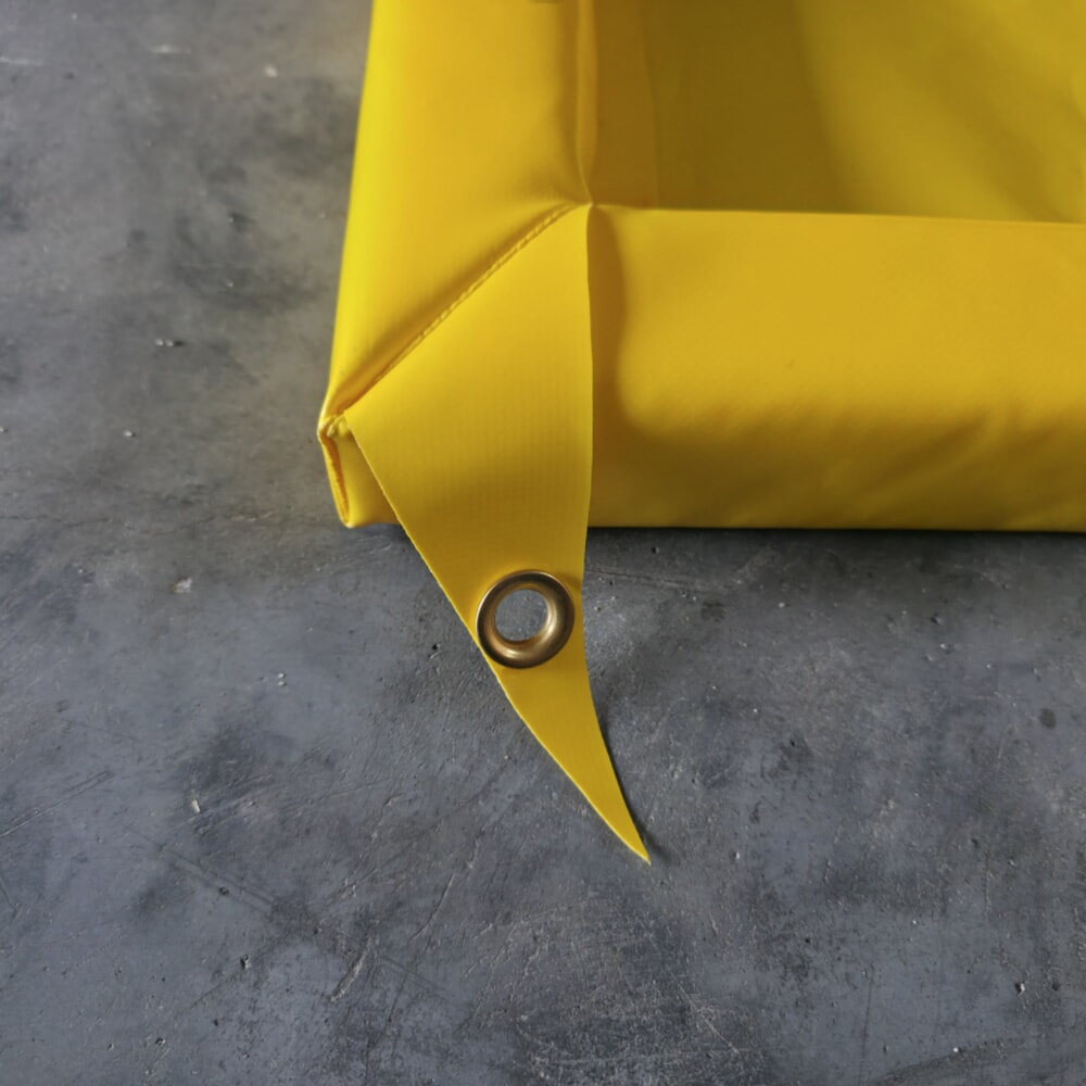 Číslo obrázka výrobku 2: Steinbock® skladacia záchytná vaňa Light z PVC, v × š × h 203 × 1 200 × 2 400 mm, záchytný objem 602 l