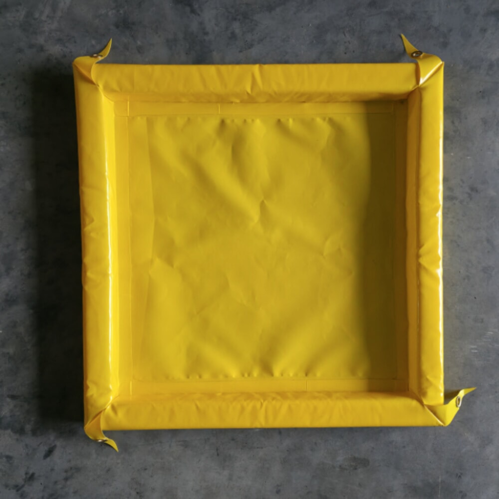 Číslo obrázka výrobku 3: Steinbock® skladacia záchytná vaňa Light z PVC, v × š × h 203 × 1 200 × 2 400 mm, záchytný objem 602 l