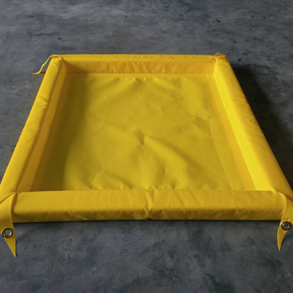 Číslo obrázka výrobku 1: Steinbock® skladacia záchytná vaňa Light z PVC, v × š × h 203 × 1 200 × 2 400 mm, záchytný objem 602 l