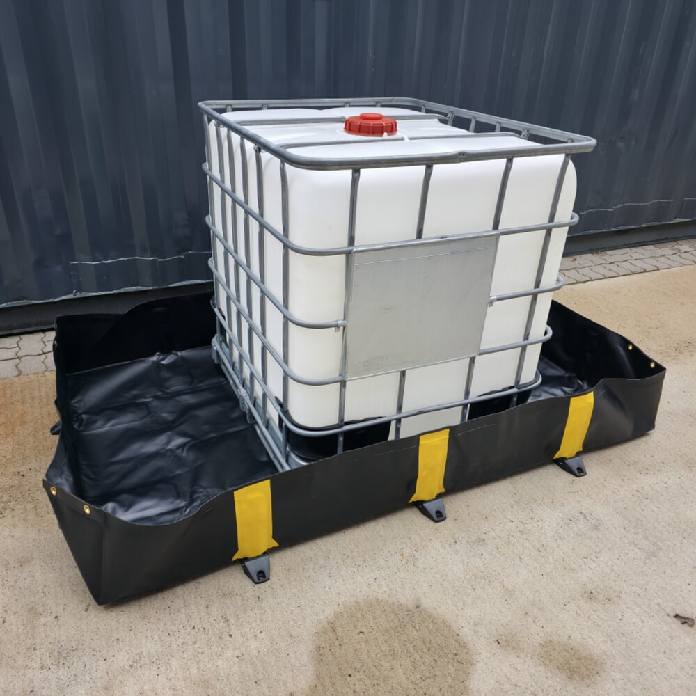 Číslo obrázka výrobku 7: Steinbock® skladacia záchytná vaňa Ultra z PVC, v × š × h 305 × 6 100 × 6 100 mm, záchytný objem 11 318 l