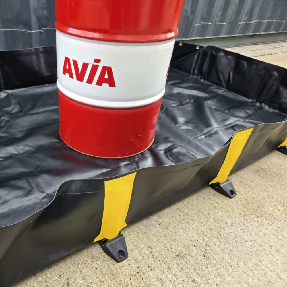 Číslo obrázka výrobku 14: Steinbock® skladacia záchytná vaňa Ultra z PVC, v × š × h 305 × 6 100 × 6 100 mm, záchytný objem 11 318 l