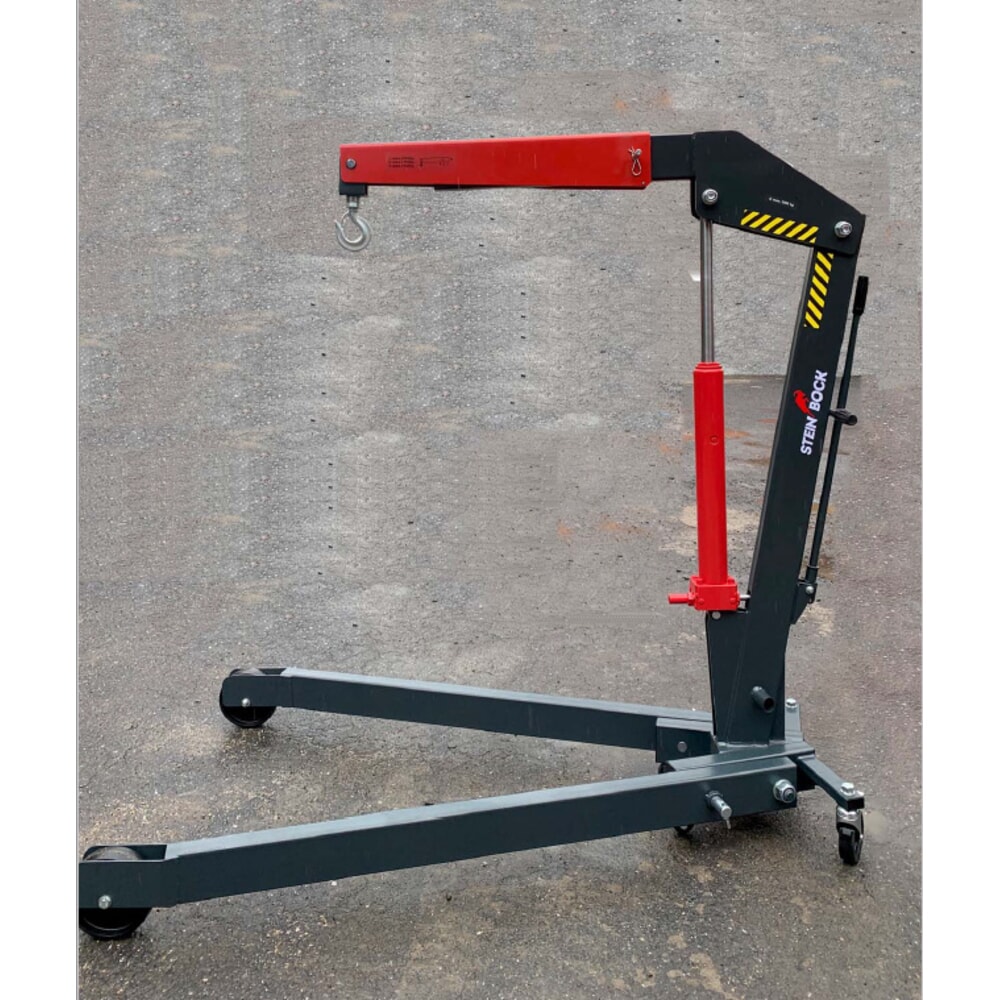 Číslo obrázka výrobku 5: Steinbock® Dielenský žeriav s roztiahnutým podvozkom a rýchlozdvihom, sklápací, nosnosť 1 500 – 2 000 kg