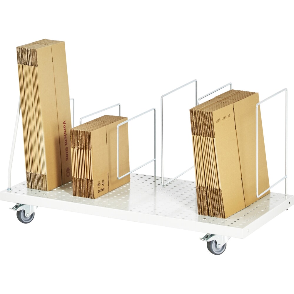 Číslo obrázka výrobku 2: RAU zásobník na kartóny pre baliace stoly, mobilný, v svetlosivej farbe, v × š × h 615 mm × 665 mm × 650 mm