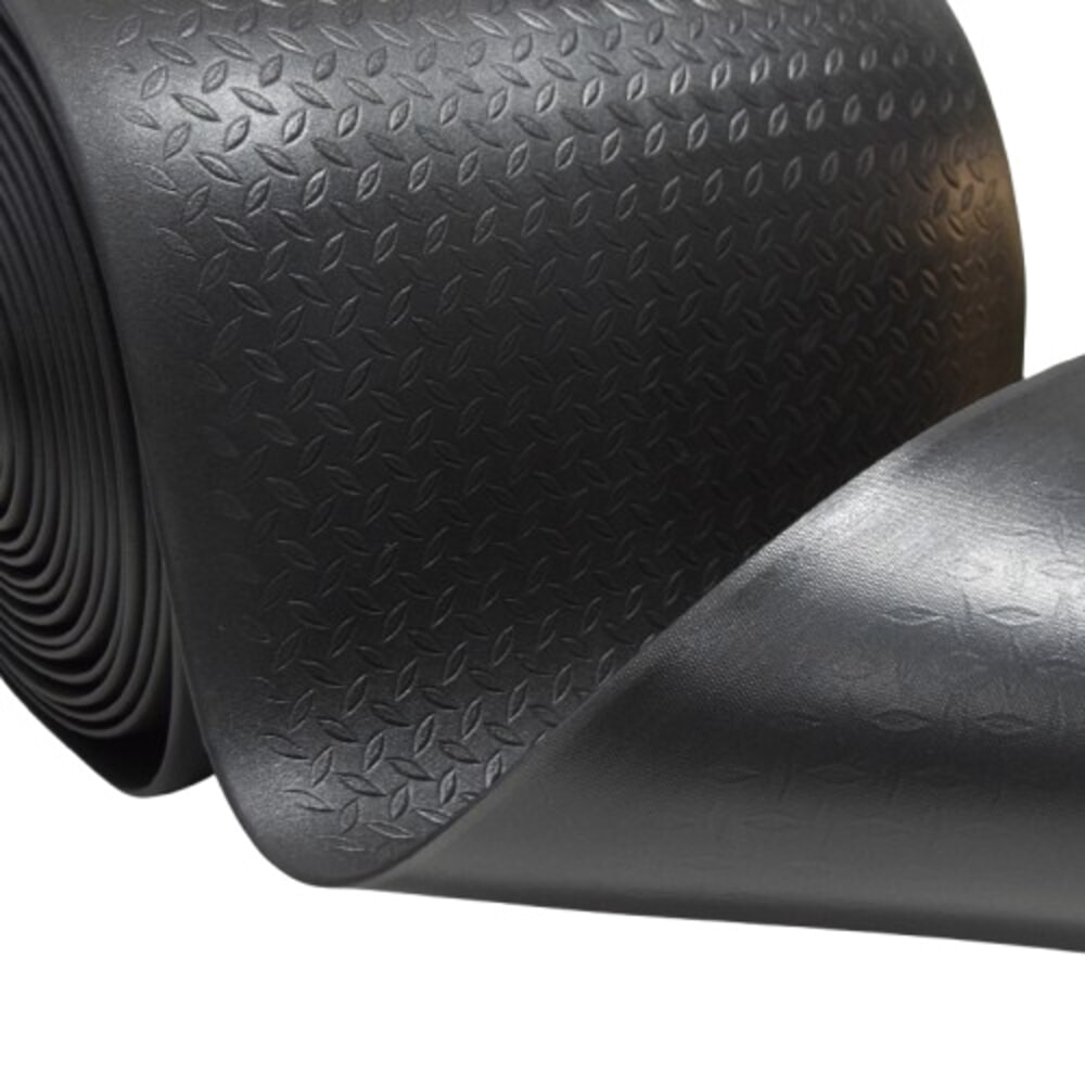 Číslo obrázka výrobku 2: Steinbock® protiúnavová rohož ErgoSoft, slzičkový vzor, 1-vrstvová, š × d 600 mm × 1 000 mm, čierna