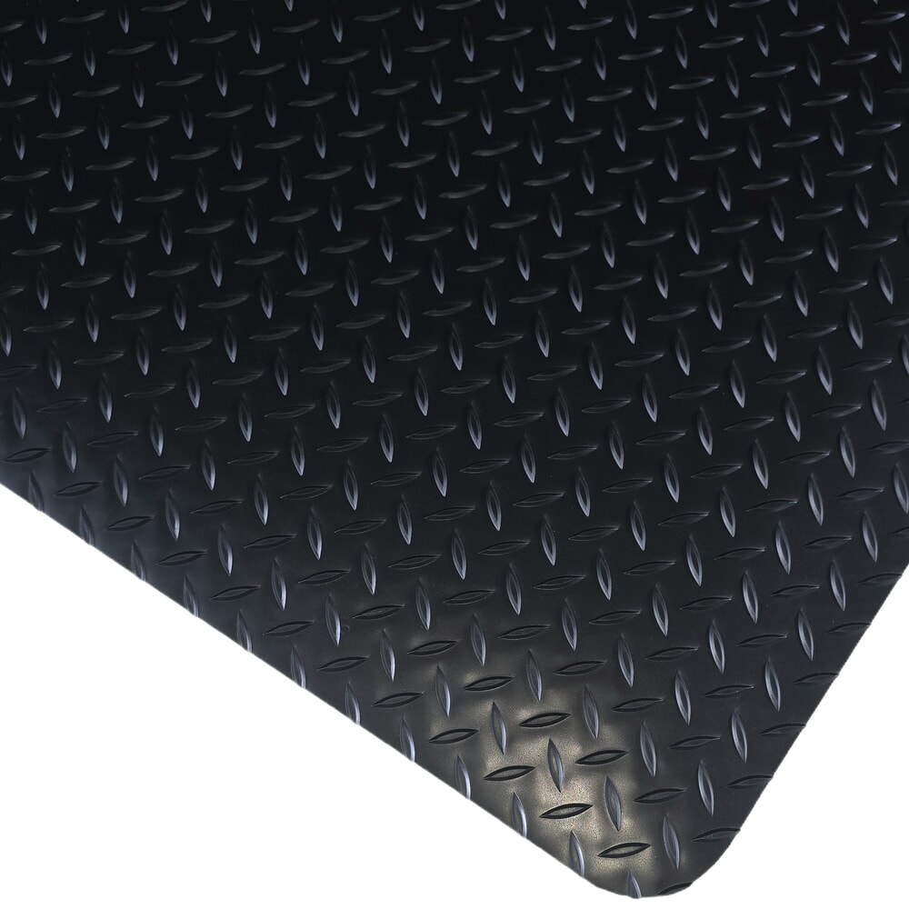 Obrázok výrobku: Steinbock® protiúnavová rohož ErgoSoft Strong, slzičkový profil, 2-vrstvová, š × d 600 mm × 1 000 mm, čierna