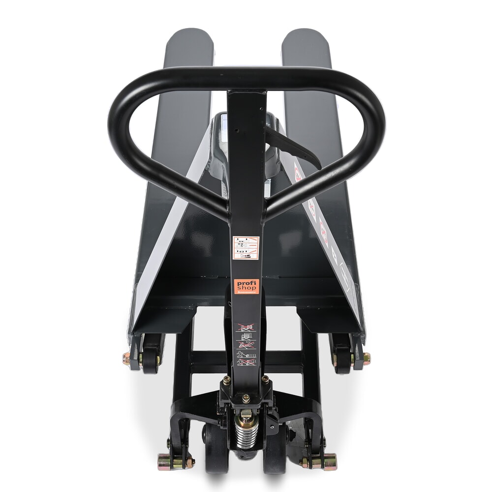 Číslo obrázka výrobku 4: Nožnicový zdvíhací stôl HEMMDAL PTM 1.0 Scissor, nosnosť 1 000 kg, dĺžka vidlíc 1 150 mm, polyuretán, jednoduché koliesko