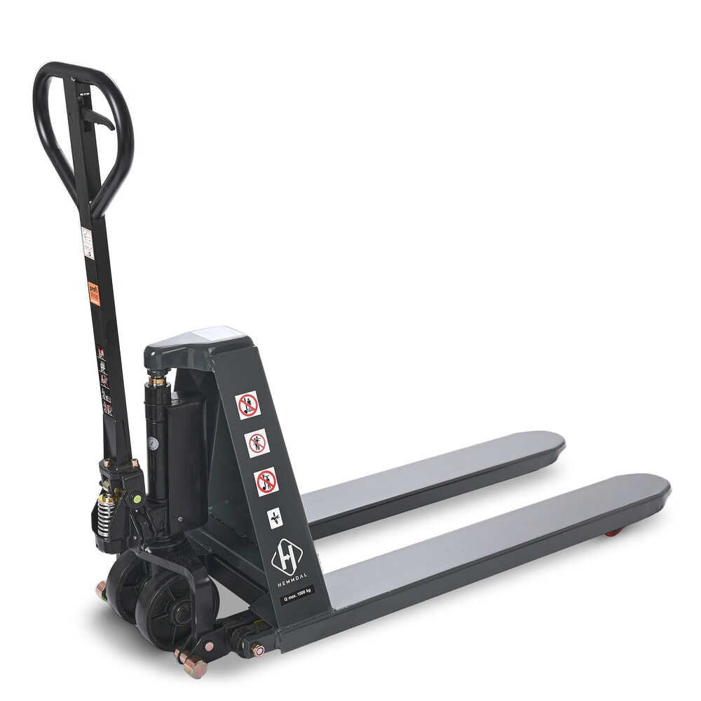 Číslo obrázka výrobku 13: Nožnicový zdvíhací stôl HEMMDAL PTM 1.0 Scissor, nosnosť 1 000 kg, dĺžka vidlíc 1 150 mm, polyuretán, jednoduché koliesko