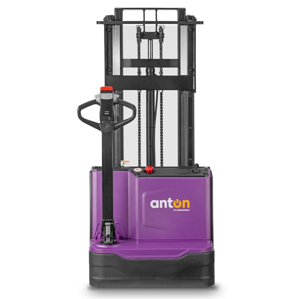 Číslo obrázka výrobku 4: AntOn by Jungheinrich elektrický vysokozdvižný paletový vozík PSM 1.2 s dvojitým teleskopickým stožiarom, nosnosť 1 200 kg, výška zdvihu 2 522 mm