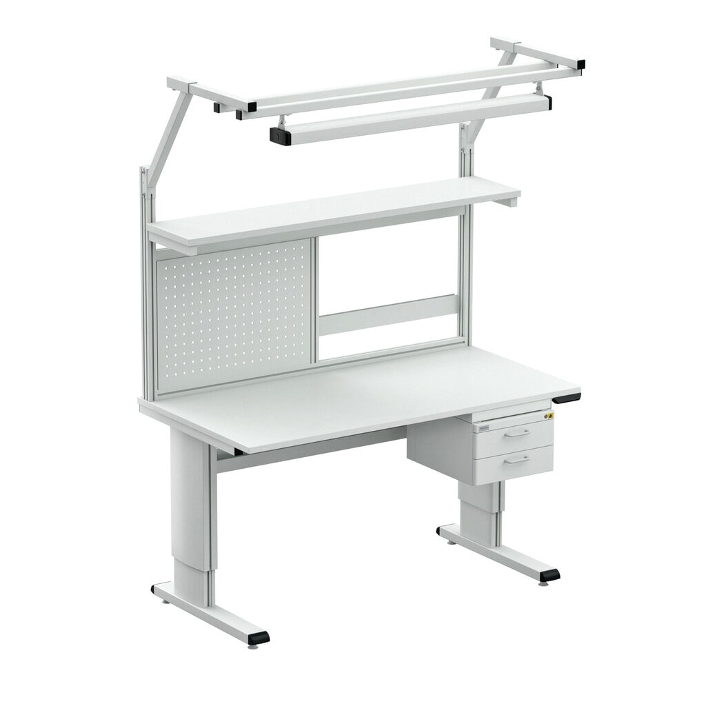 Číslo obrázka výrobku 3: Pracovný stôl TRESTON, typ WB, výškovo nastaviteľný, elektrický, Š x H 1 800 x 800 mm