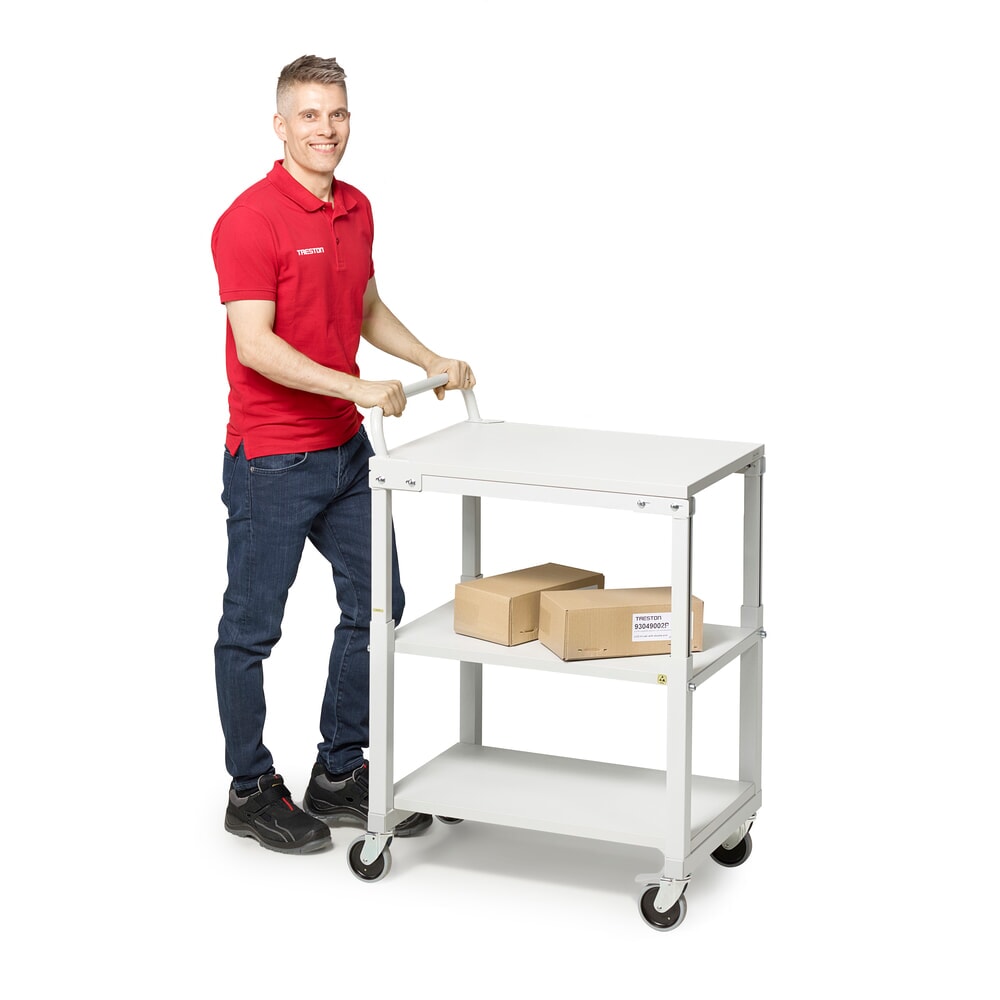 Číslo obrázka výrobku 4: Spodná polica pre pojazdný stolík, Š x H 1000 x 700 mm, nosnosť  40 kg