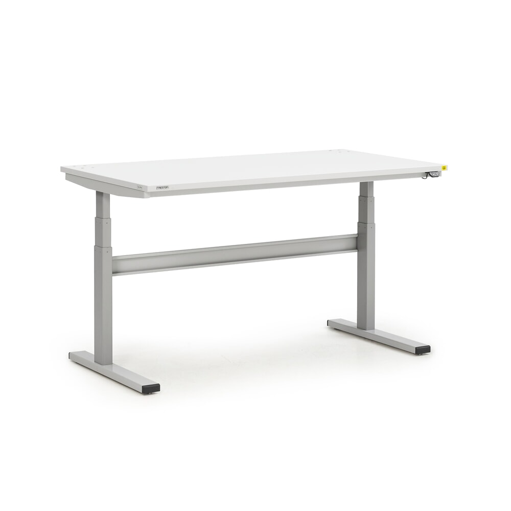 Obrázok výrobku: Pracovný stôl TRESTON TED, ESD, elektricky výškovo nastaviteľný, v × š × h 630 – 1 270 × 1 500 × 800 mm