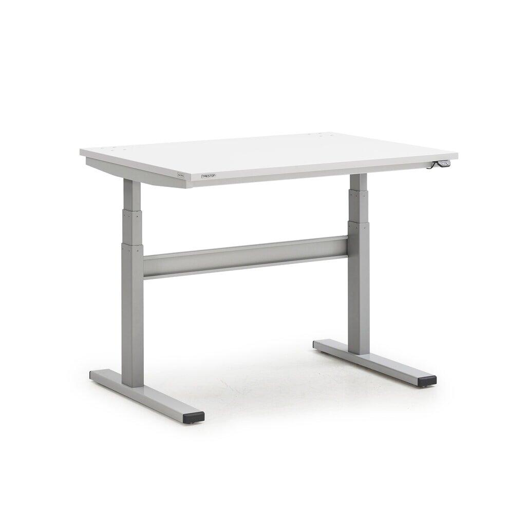Obrázok výrobku: Pracovný stôl TRESTON TED, elektricky výškovo nastaviteľný, v × š × h 630 – 1 270 × 1 100 × 800 mm