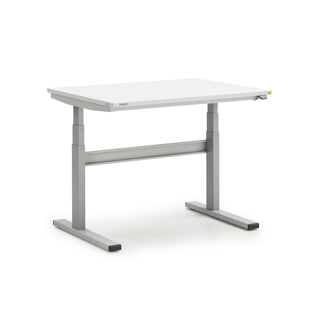Obrázok výrobku: Pracovný stôl TRESTON TED, ESD, elektricky výškovo nastaviteľný, v × š × h 630 – 1 270 × 1 100 × 800 mm