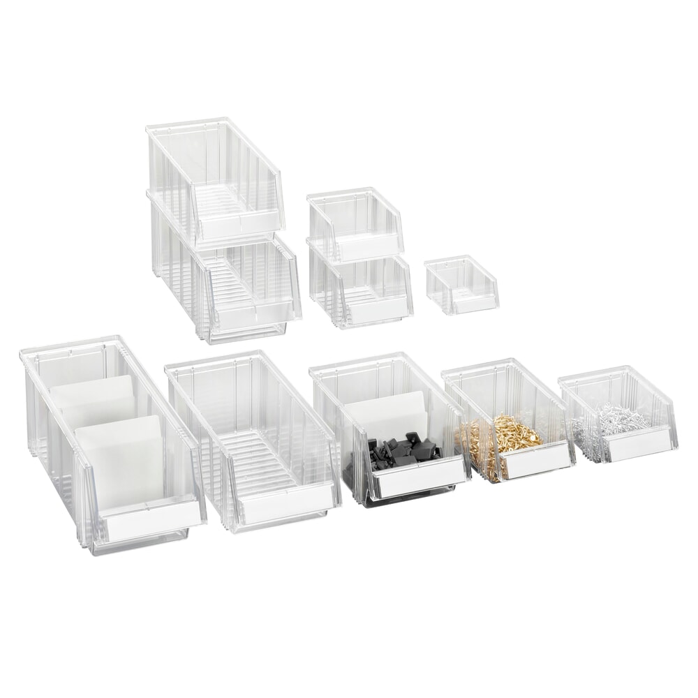 Číslo obrázka výrobku 3: Úložné boxy TRESTON, priehľadné, v × š × h 130 × 149 × 250 mm