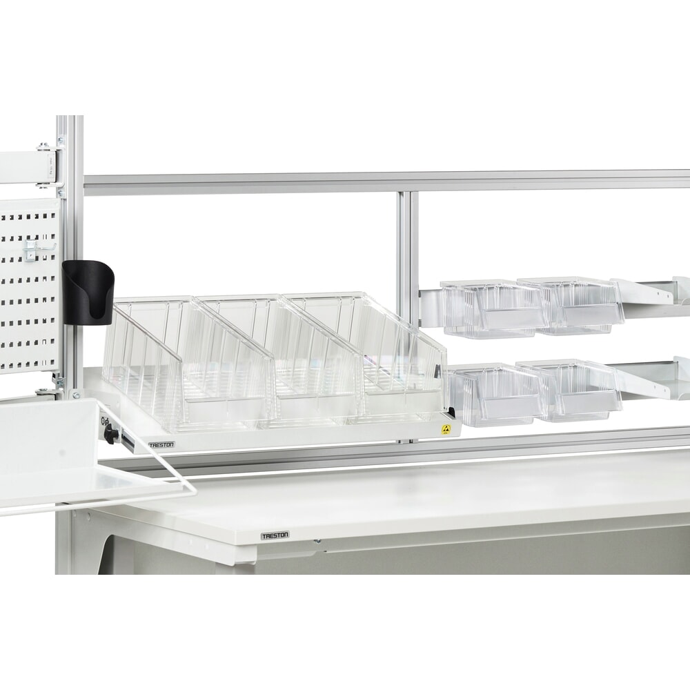 Číslo obrázka výrobku 4: Úložné boxy TRESTON, priehľadné, v × š × h 130 × 149 × 250 mm