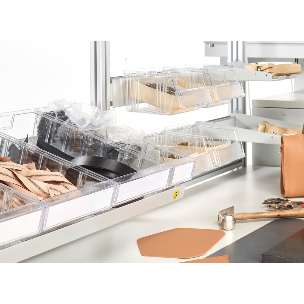 Číslo obrázka výrobku 5: Úložné boxy TRESTON, priehľadné, v × š × h 130 × 149 × 250 mm