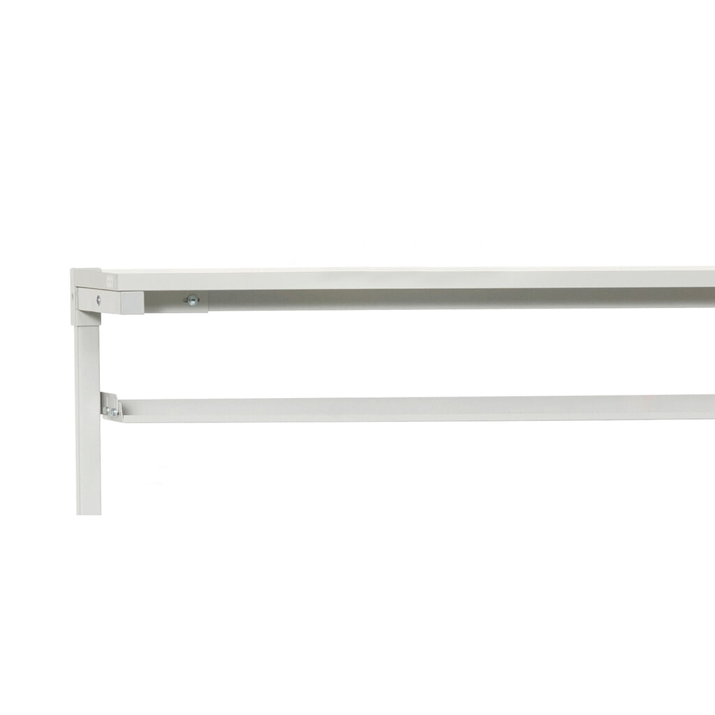 Odkladacia polica na skladovacie boxy, Š x H 1 119 x 145 mm, pre stoly so šírkou 1 200 mm Obrázok výrobku: Odkladacia polica na skladovacie boxy, Š x H 1 119 x 145 mm, pre stoly so šírkou 1 200 mm