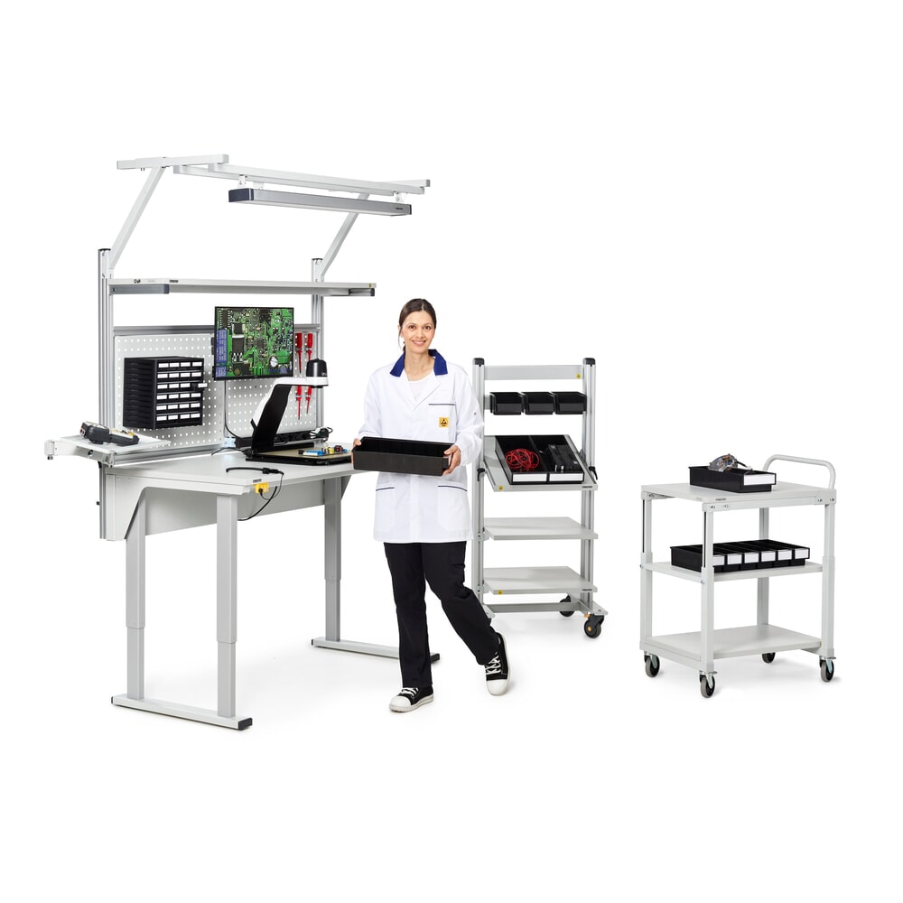 Číslo obrázka výrobku 6: Pojazdný stolík, nosnosť 150 kg, Š x H 700 x 500 mm