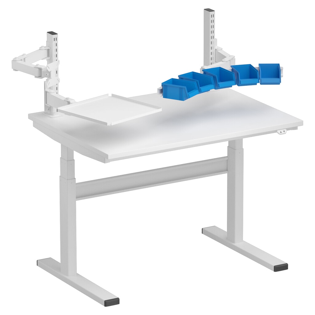 Rastrové rúry pre pracovný stôl TRESTON TED, s prírubou, výška 400 mm, 2 ks/balenie Číslo obrázka výrobku 5: Rastrové rúry pre pracovný stôl TRESTON TED, s prírubou, výška 400 mm, 2 ks/balenie